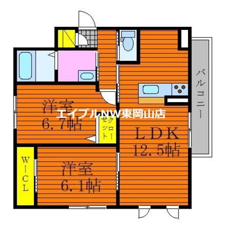 シャーメゾン沖の物件間取画像